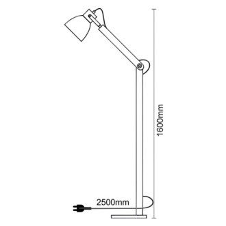 NEDES Designová stojací lampa z masivního dřeva E27 / 60W - WRE152