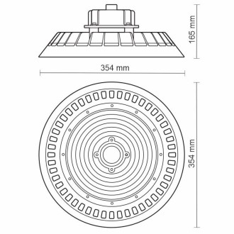 NEDES LED svítidlo UFO 200W / IP65 / 5000K - LU323