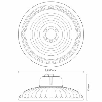 NEDES LED svítidlo UFO 150W / IP65 / 5000K + senzor + standby mode - LU112/SR