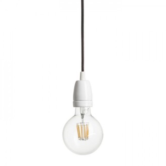 Rendl - FABIO závěsná sada černá/bílá porcelán 230V LED E27 15W Barva: Černá