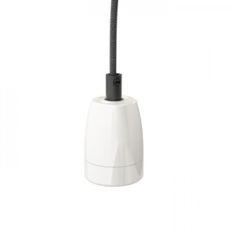 Rendl - FABIO závěsná sada černá/bílá porcelán 230V LED E27 15W Barva: Černá
