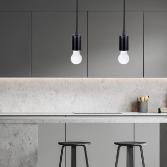 NEDES - Objímka E27 / 1m / černá - BH531
