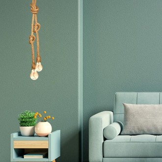 NEDES - Objímka E27 / 3m / provaz - přírodní - BH6721-5