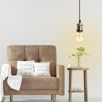 NEDES - Objímka E27 / 1m / bronzová - BH662H