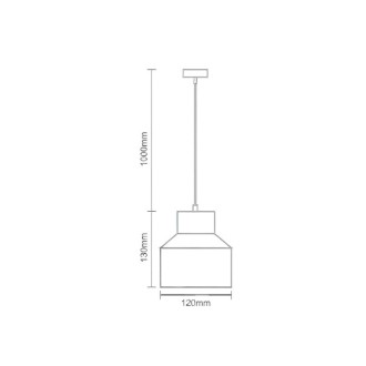 NEDES - Svítidlo Terrazzo bílá 1 x E27 - ME0015R/B