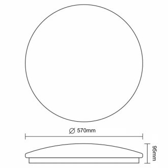 NEDES - LED svítidlo STAR + dálkový ovladač 60W - LCL536AD