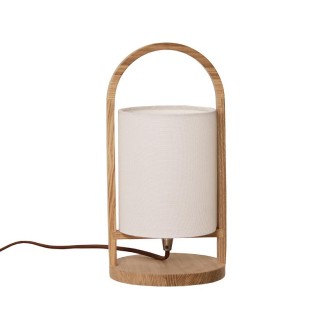 NEDES - Designová stolní lampa z masivního dřeva E27 / 60W - WRE171
