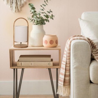 NEDES - Designová stolní lampa z masivního dřeva E27 / 60W - WRE171
