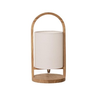 NEDES - Designová stolní lampa z masivního dřeva E27 / 60W - WRE171