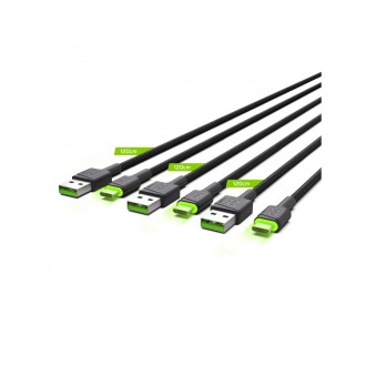 GreenCell Sada 3x Green Cell GC Ray USB-C kabel 120 cm, LED podsvícení, Ultra Charge