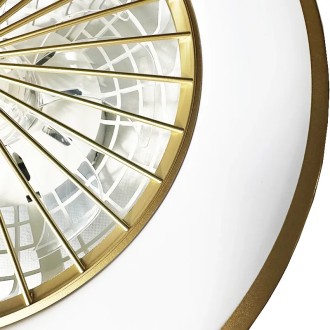 NEDES - LED svítidlo OPAL + stropní ventilátor + dálkový ovladač 48W - LCL6347