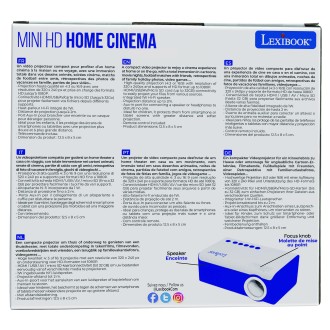 Mini domácí kino - projektor pro sledování filmů, obrázků a her