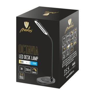 NEDES - LED lampa OCTAVIA 7W stmívatelná s bezdrátovým nabíjením - DL4301/B