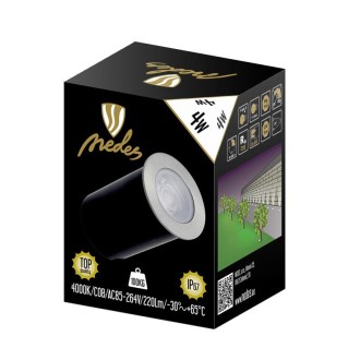 NEDES - LED podlahové svítidlo 4W / IP67 GL501 / 4000K - LGL524
