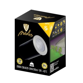 NEDES - LED podlahové svítidlo 4W / IP67 GL501 / 2800K - LGL514