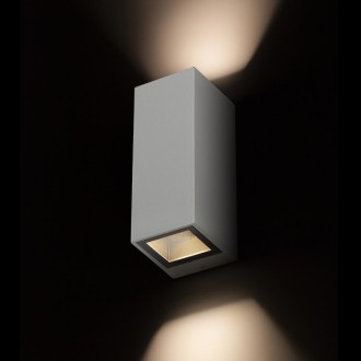 Rendl - DESMOND II nástěnná stříbrnošedá 230V GU10 2x35W IP44