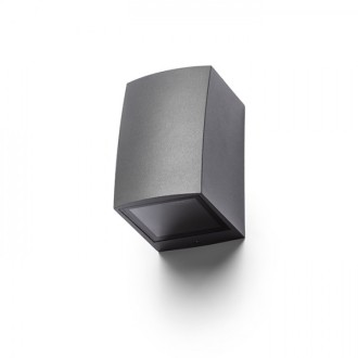 Rendl - SELMA nástěnná stříbrnošedá 230V LED GU10 8W IP54