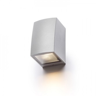 Rendl - SELMA nástěnná stříbrnošedá 230V LED GU10 8W IP54