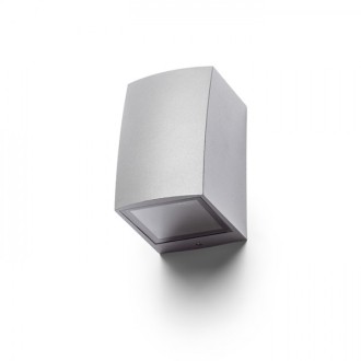 Rendl - SELMA nástěnná stříbrnošedá 230V LED GU10 8W IP54