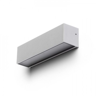 Rendl - CAMARGUE nástěnná stříbrnošedá satinované sklo 230V LED 6W IP65 3000K