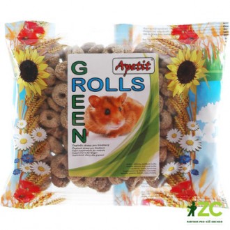 Apetit - hlodavec křupavá zelená kolečka Green Rolls 120 g