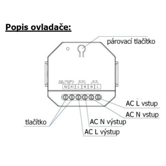 T-led - SMART spínač dimLED ZIGBEE PR SPZ15A Barva ovladace: Bílá