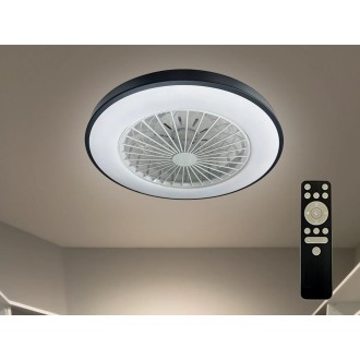 NEDES - LED svítidlo OPAL + stropní ventilátor + dálkový ovladač 48W - LCL6345