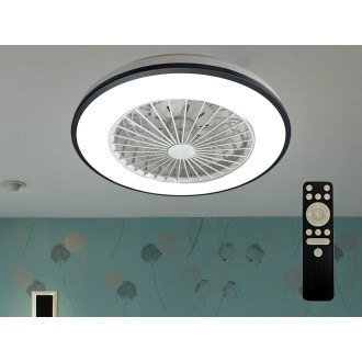 NEDES - LED svítidlo OPAL + stropní ventilátor + dálkový ovladač 48W - LCL6344