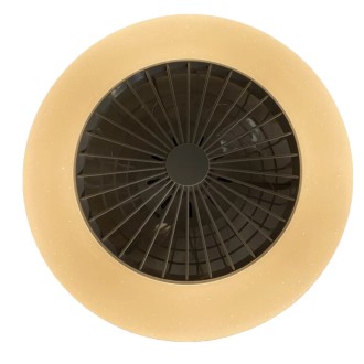 NEDES - LED svítidlo + stropní ventilátor STAR + dálkový ovladač 48W - LCL6340