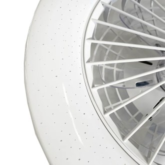 NEDES - LED svítidlo + stropní ventilátor STAR + dálkový ovladač 48W - LCL6340