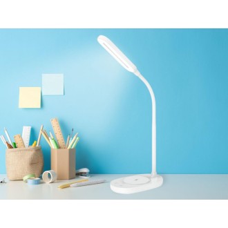 NEDES - LED lampa OCTAVIA 7W stmívatelná s bezdrátovým nabíjením - DL4301/W