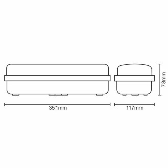 NEDES - LED nouzové svítidlo 3W / 3h / IP65 - LEL101