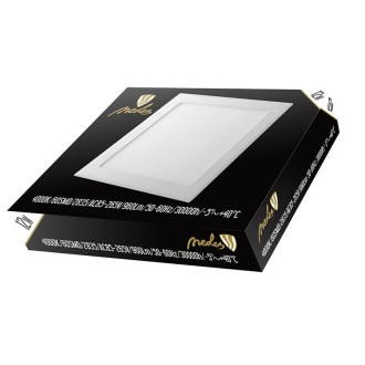 NEDES - LED panel 12W / PS / SMD / 4000K / WH - LPL223