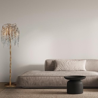 NEDES - Luxusní křišťálová stojací lampa 5 x G9 - CA021/F