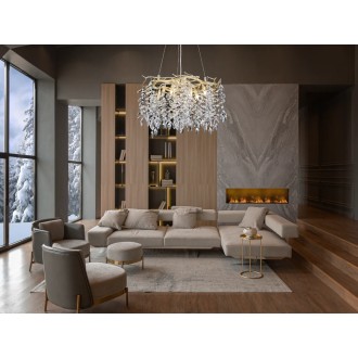 NEDES - Luxusní závěsný křišťálový lustr 9 x G9 - CA011/600