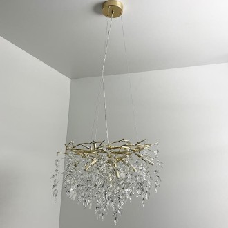 NEDES - Luxusní závěsný křišťálový lustr 9 x G9 - CA011/600
