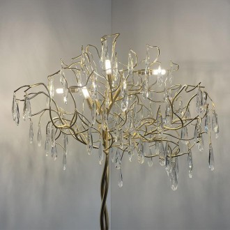 NEDES - Luxusní křišťálová stojací lampa 5 x G9 - CA061/F