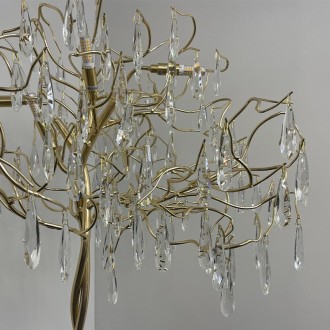 NEDES - Luxusní křišťálová stojací lampa 5 x G9 - CA061/F