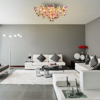 NEDES - Luxusní stropní křišťálový lustr 12 x G9 - CA032/800C