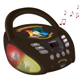 Přenosný Bluetooth CD přehrávač Harry Potter se světelnými efekty