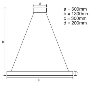 NEDES - LED svítidlo + dálkový ovladač 130W - J6304/C