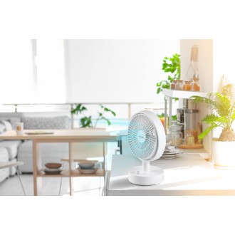 Stolní USB aku ventilátor s oscilací - DOMO DO8151