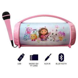 Reproduktor s mikrofonem Boombox Gábinin kouzelný domek