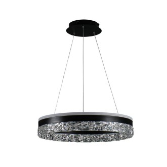 NEDES - LED luxusní závěsné křišťálové svítidlo s dálkovým ovladačem 80W - TA2301/B