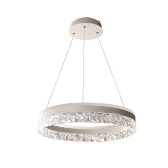 NEDES - LED luxusní závěsné křišťálové svítidlo s dálkovým ovladačem 80W - TA2301/W