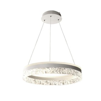 NEDES - LED luxusní závěsné křišťálové svítidlo s dálkovým ovladačem 80W - TA2301/W