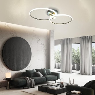 NEDES - LED stropní svítidlo s dálkovým ovladačem 48W - TB1300/BG