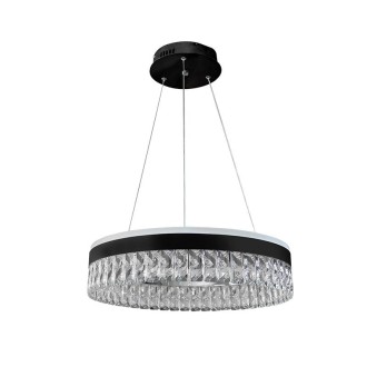 NEDES - LED luxusní závěsné křišťálové svítidlo s dálkovým ovladačem 90W - TA2300/B