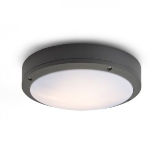 Rendl - SONNY stropní antracitová 230V LED E27 2x15W IP54 Barva: Šedá