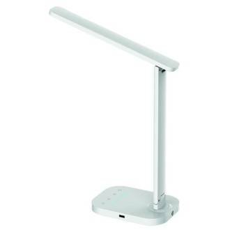 NEDES - LED lampa KIARA 7W stmívatelná s USB + noční světlo + časovač - DL4304/W